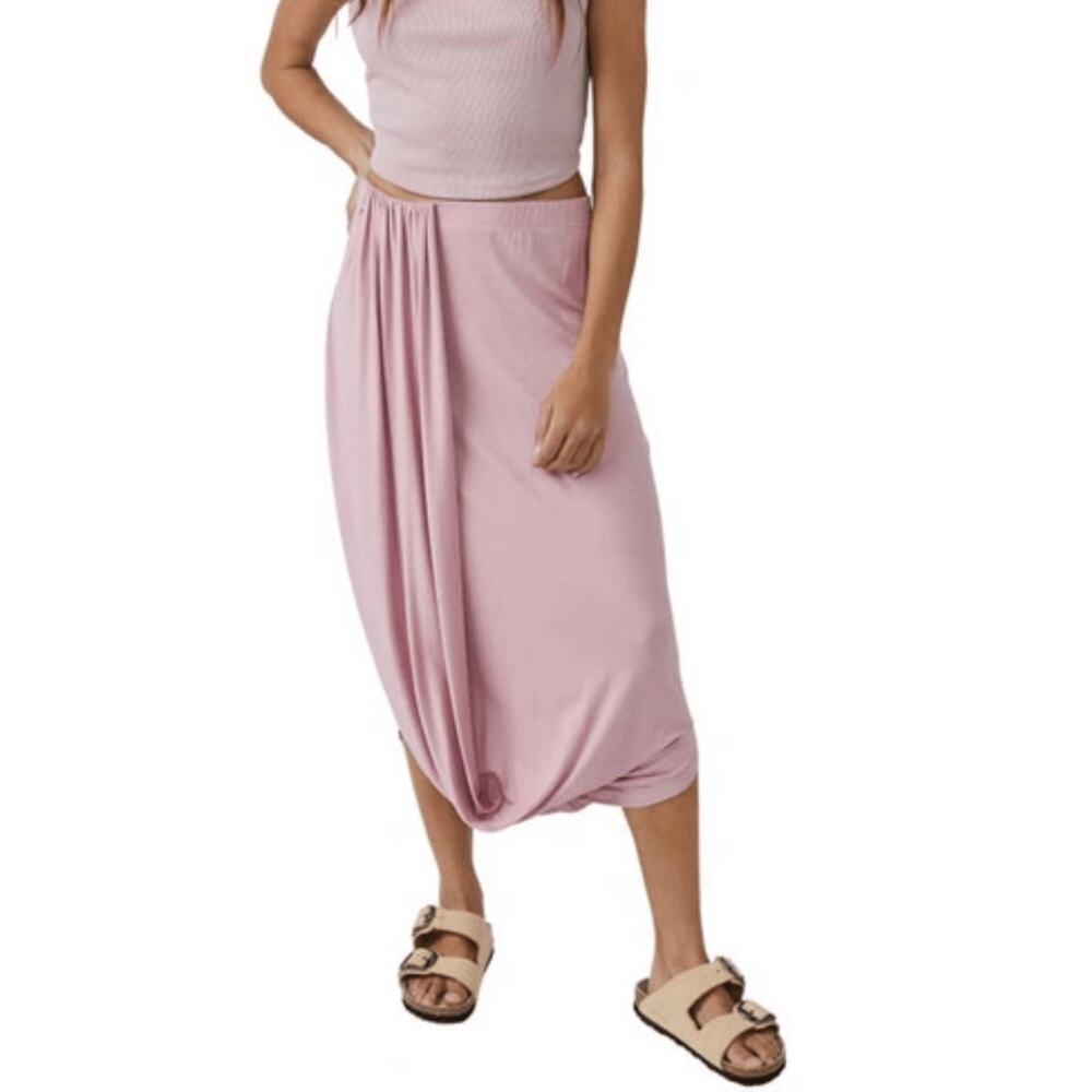 Free People Beach Pink Skirt sz XS FP Beach Daphne Pull On Skirt